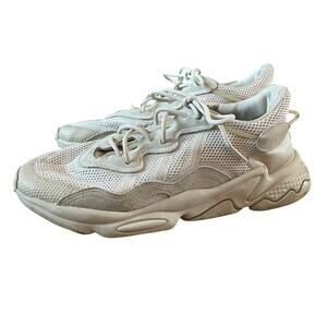 Adidas Ozweego Chalk Pearl Men's SZ 10 Retro Sneakers Cream / White EUC